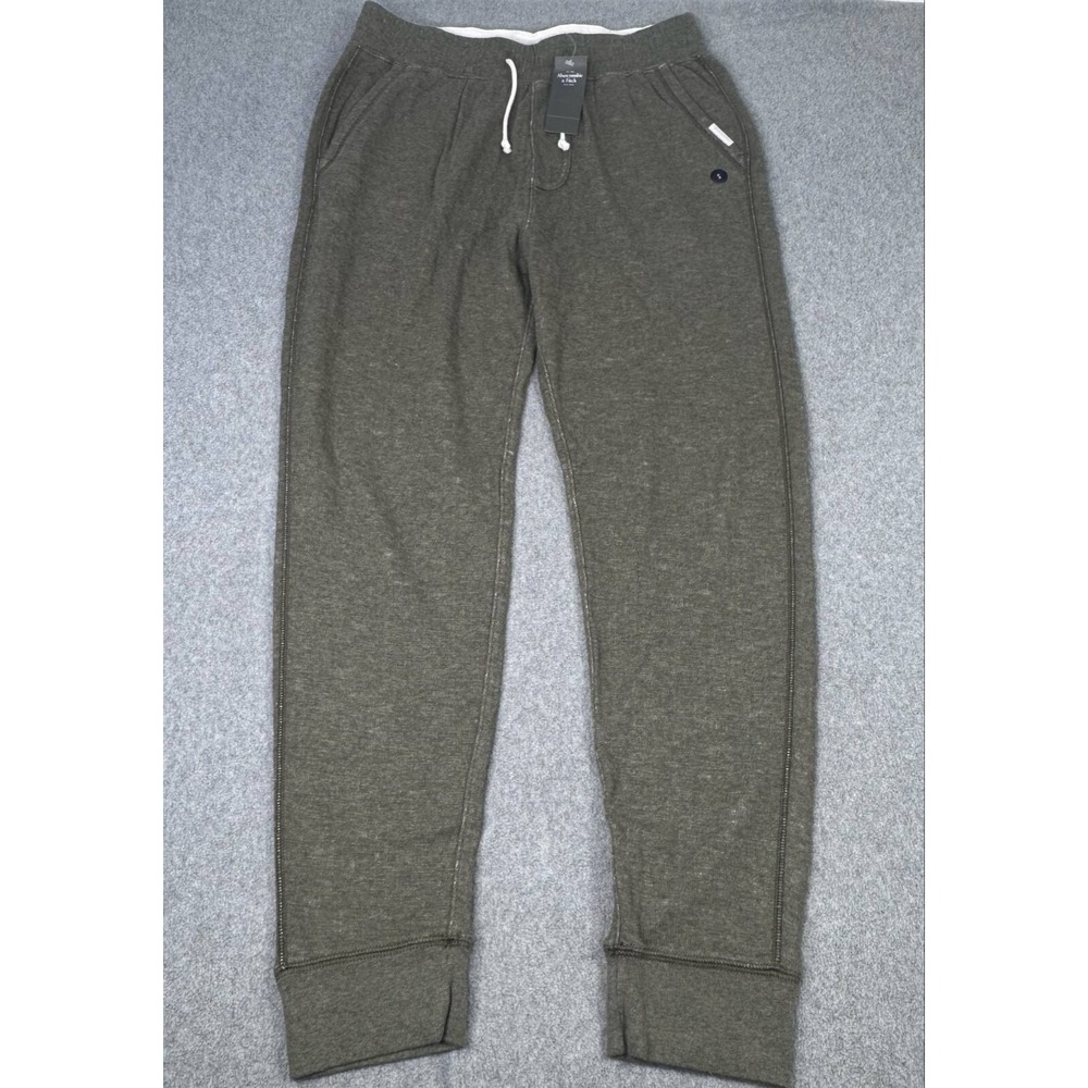 NEW Abercrombie & Fitch Men's Size Small Pants Jogger Pockets Drawstring Olive